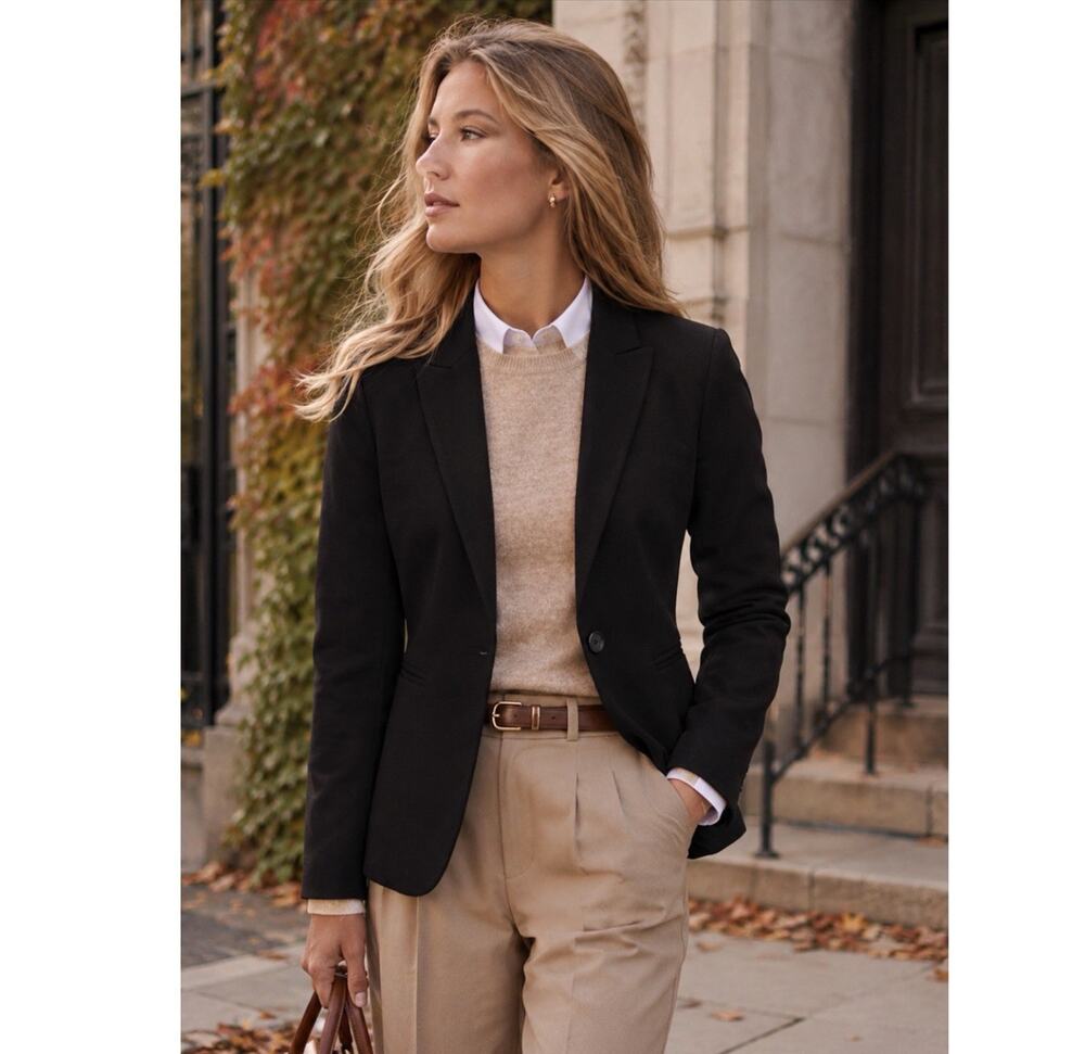J.Crew Parke Black Wool Blazer Black Size 0 Classic Timeless Minimalist Jacket